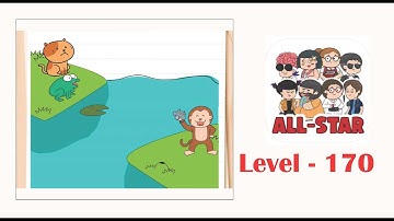 Brain test all star level 170 The cat must get across.