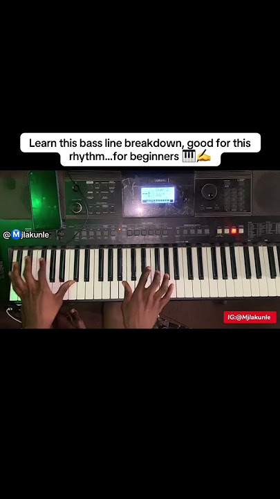 Learn this bass line breakdown