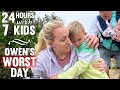 24 Hours with 7 Kids - Owen Had a Bad Day