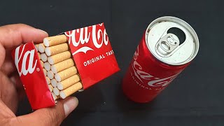 How to make a cigarette Case from coca cans | mini box easy | by Mr ghani expert