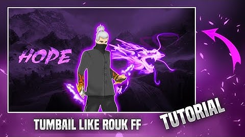 How to make thumbnail like rouk || ruok || free fire thumbnail tutorial|| PixelLab।।DEMOX FF