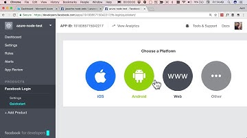 How to add facebook login to an Azure application
