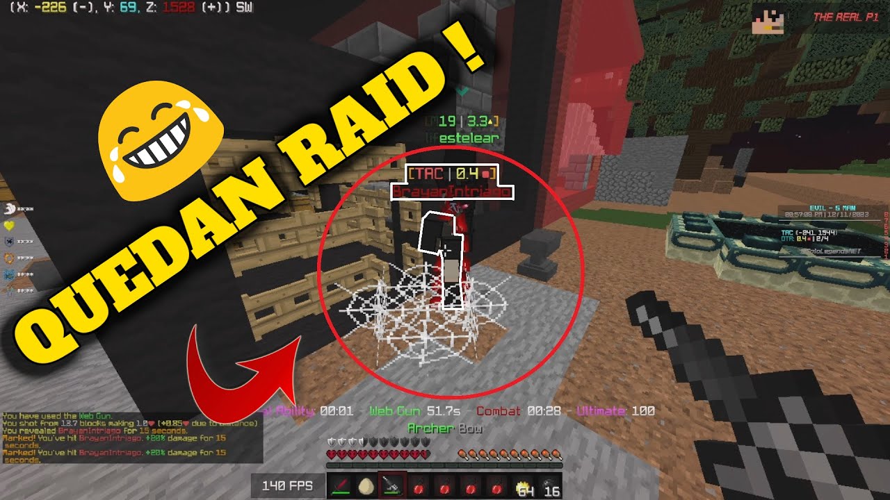 El RAID ! - MAS GRACIOSO Y EPICO🤣 de Minecraft HCF [SOLOLEGENDS]