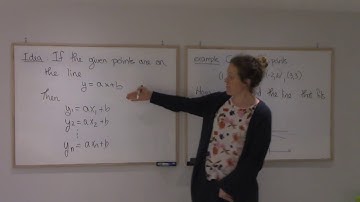 14.4 Least squares : Set up of data fitting