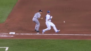 NYY@TOR: Donaldson hustles to force an error
