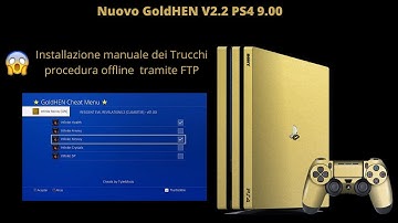 PS4 9.00 jailbreack + GoldHEN 2.2.2  + cheat menu offline