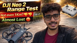 dji neo 2 range test in city 😱not even 1km? almost lost the drone