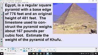 Unit 3 Lesson 10 Volume of Pyramids and Cross sections