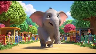 Elephant Song for Kids 🐘 | Elephant Walking in Zoo Adventure | Nursery Rhymes &amp; Baby Songs