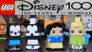 Lego DISNEY 100th Celebration BRICKHEADZ #40622 Review FR
