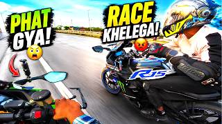 Aj Apni Ninja Pe Race Lag Gayi😡|| Almost Crash || 😱