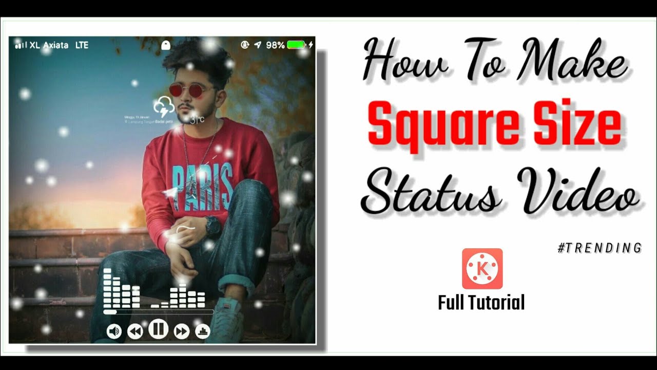 How To Make Square Size Whatsapp Status Video YouTube