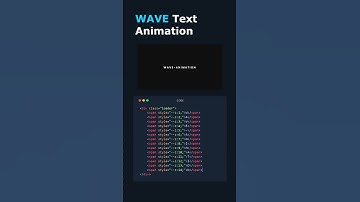 Text Wave Animation CSS only 🌊 #shorts #css #ytshorts