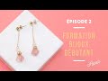 Ref:Sd72Z2tiAXA Le�on 2 : fabriquer des boucles d'oreilles pendantes avec des perles en pierre gemme