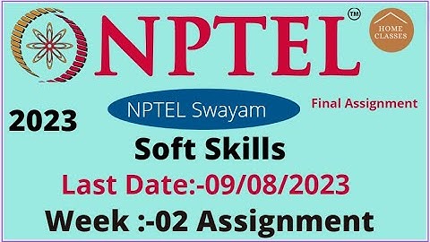 NPTEL // Soft Skills // Week 02 // Assignment 2