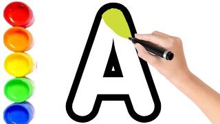 A to Z, Kids rhymes, collection for writing along dotted lines for toddler,Aphabet,ABC song,ABCD,778