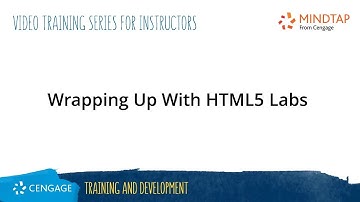 MindTap Programming: HTML5 Lab - Wrapping Up