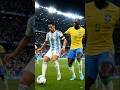 Argentina vs Brazil 🔥 Ultimate Football Rivalry 🇦🇷🇧🇷 #Argentina#Brazil #shorts #footballshorts