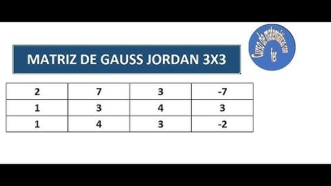 MATRIZ GAUSS JORDAN 3X3 EN EXCEL "PROCEDIMIENTO"