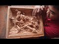 Carving Luffy vs Katakuri - One Piece Wood Art