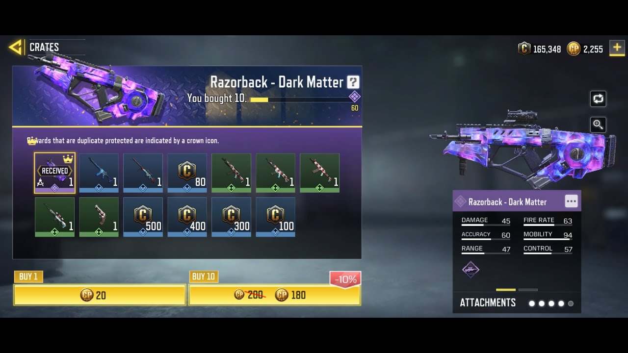 Razorback Dark-Matter in First 10 Crates🤩