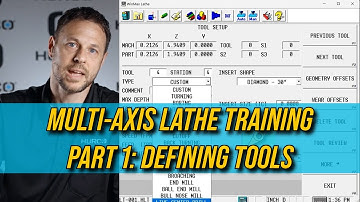 Hurco Multi-Axis Lathe Training Part 1: Defining Tools in WinMax Control