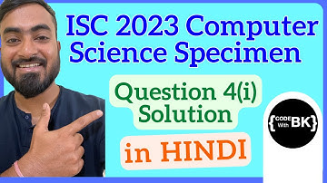 Solve Word Problems - Find SOP - ISC 2023 Computer Science Specimen Paper Q4(i) Solution