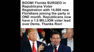 Debate continues over Florida's voter registration trends, the political impact of Governor