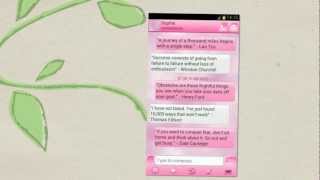 Theme Nation - GO SMS Pro Pink Theme (Jelly Bean Compatible!) screenshot 5