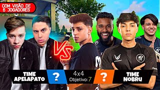 *COM VISÃO DE 6 JOGADORES* 4X4 NOBRU, BOPS, GURAS, MANOMAX vs APELAPATO e MEGA! TEVE FARPAS!