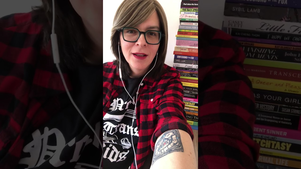 Hazel Jane Plante accepts the 2020 Lambda Literary Award in Transgender Fiction