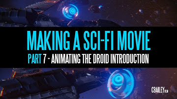 Making A Sci-Fi Movie - Part 7 - Animating The Droid Introduction - Blender 2.8x