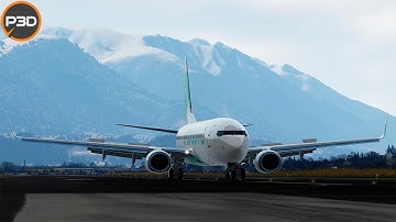 P3Dv5 - PMDG 737 NGXu | Innsbruck RNP Z 08 | Insane greaser