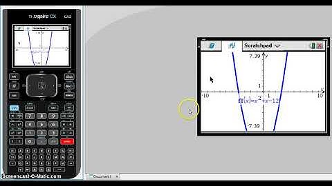 Finding Zeros on Calculator Video