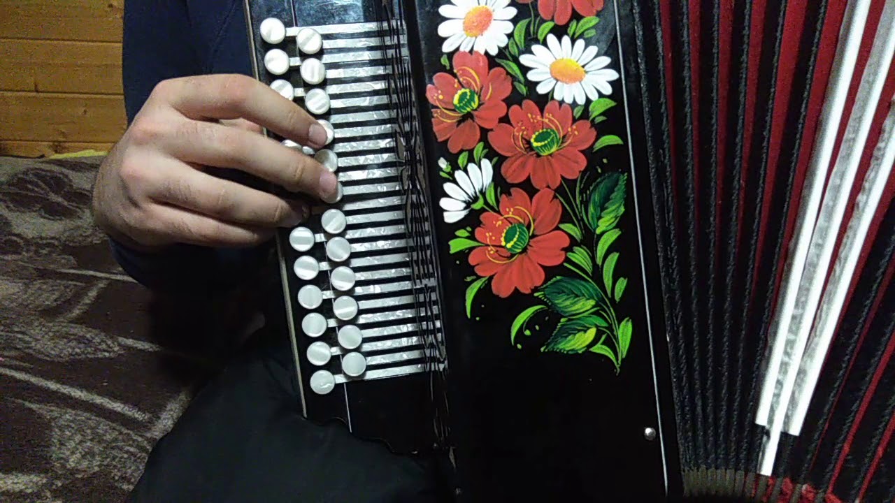 Старинная, известная песня для начинающих гармонистов. Разлука, ты ...