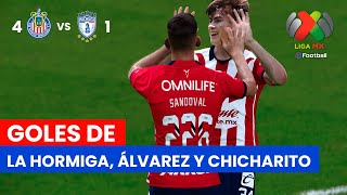 Chivas Eó 4 A 1 A Pachuca Con Es De La Hormiga, Álvarez Y Chicharito