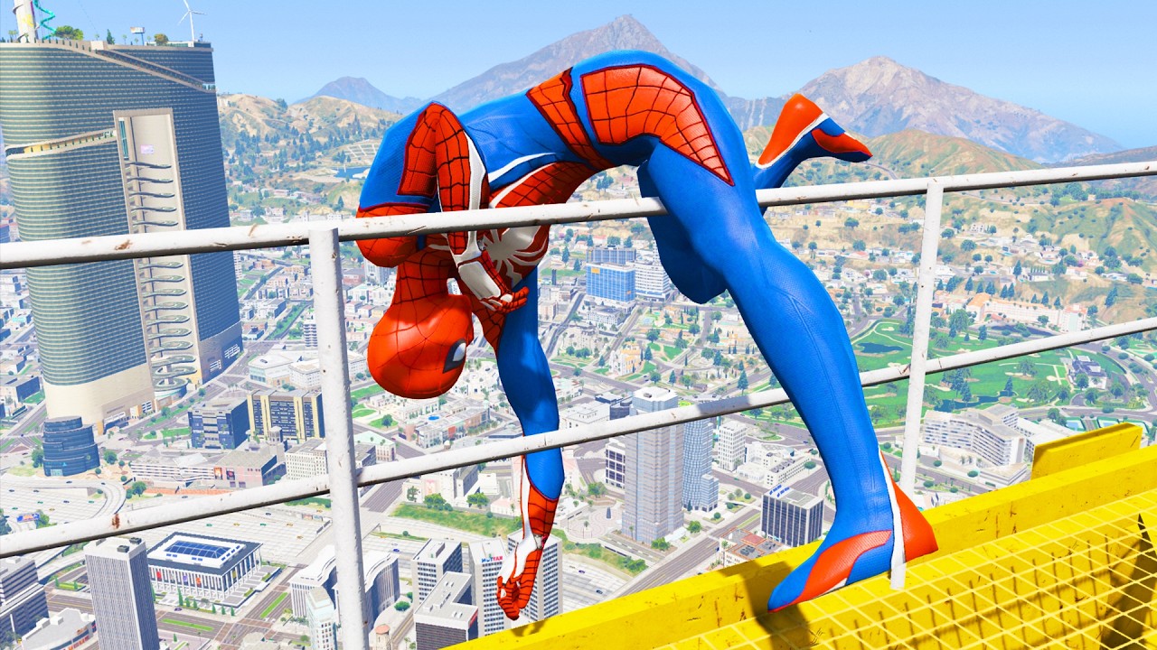 Spider Man Funny Game Moments (GTA 5 Spiderman Fails) #7