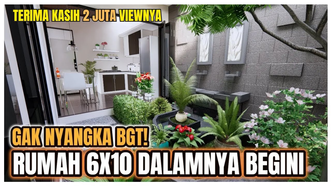 ⁣Belum Pernah Dan Sulit Kamu Temui Desain Rumah 6x10 Bisa Jadi Senyaman Ini! 9000 Likes