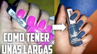 COMO HACER CRECER LAS UÑAS | UÑAS LARGAS CON VALMY PINTURA DE UÑAS