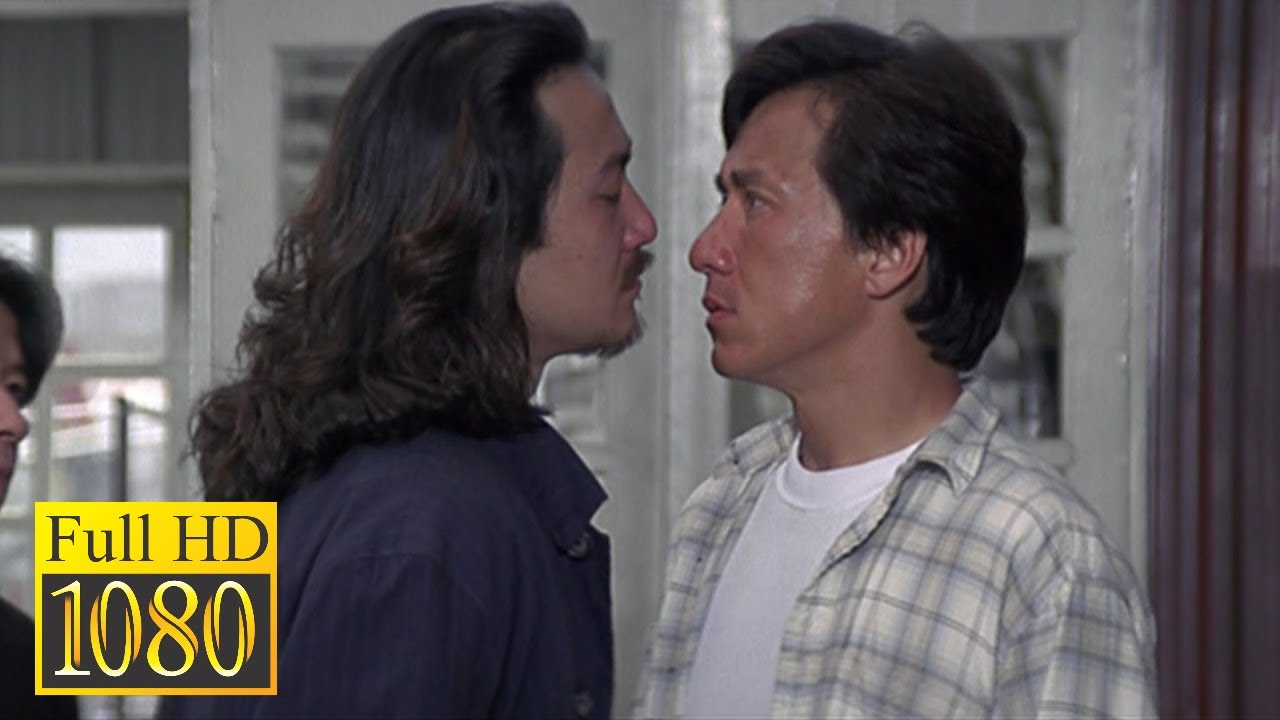 Джеки Чан дерётся с головорезами Кугара в автомастерской в фильме ГРОМОБОЙ (1995)