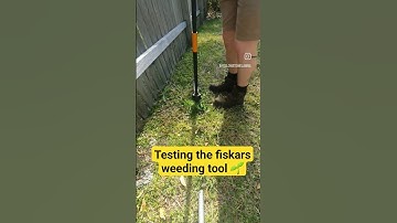 Testing the Fiskars weeding tool 🌱