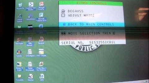 degauss a crt monitor