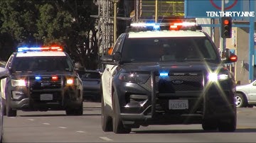 LAPD TRAFFIC DIVISION UNITS RESPONDING CODE 3 x2