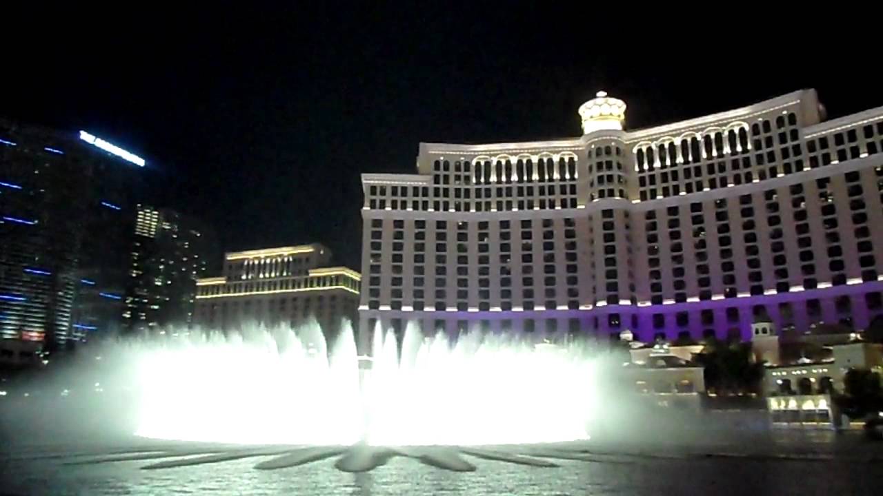 Bellagio Fountains "Time to say Goodbye" night YouTube
