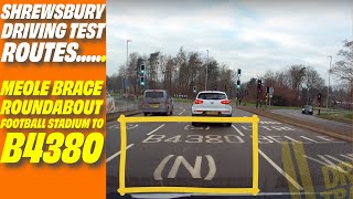 Shrewsbury Driving Test Routes - Meole Brace Roundabout shrewsbury shropshire