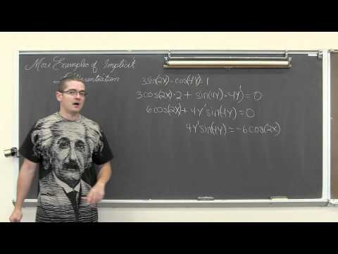 Implicit Differentiation 3  Examples Calculus 1 AB