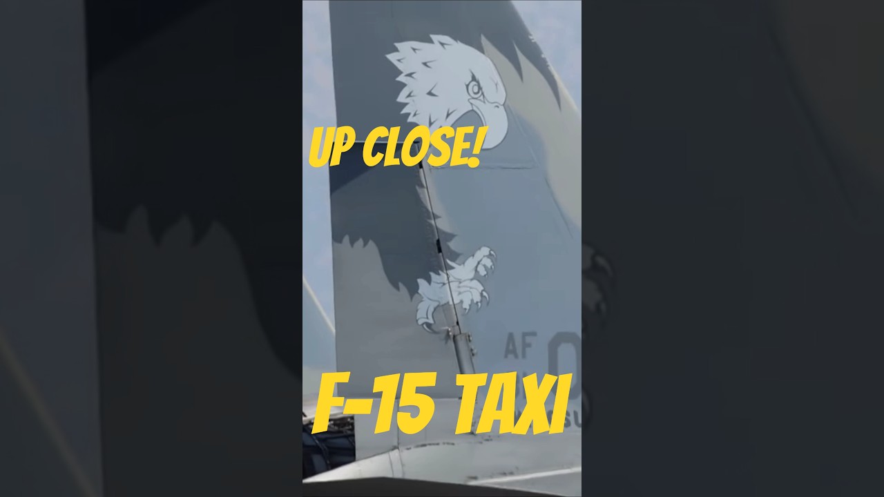 INSANE Close-Up! F-15 Eagles Taxi Ramp Return • Sentry Eagle 2025!