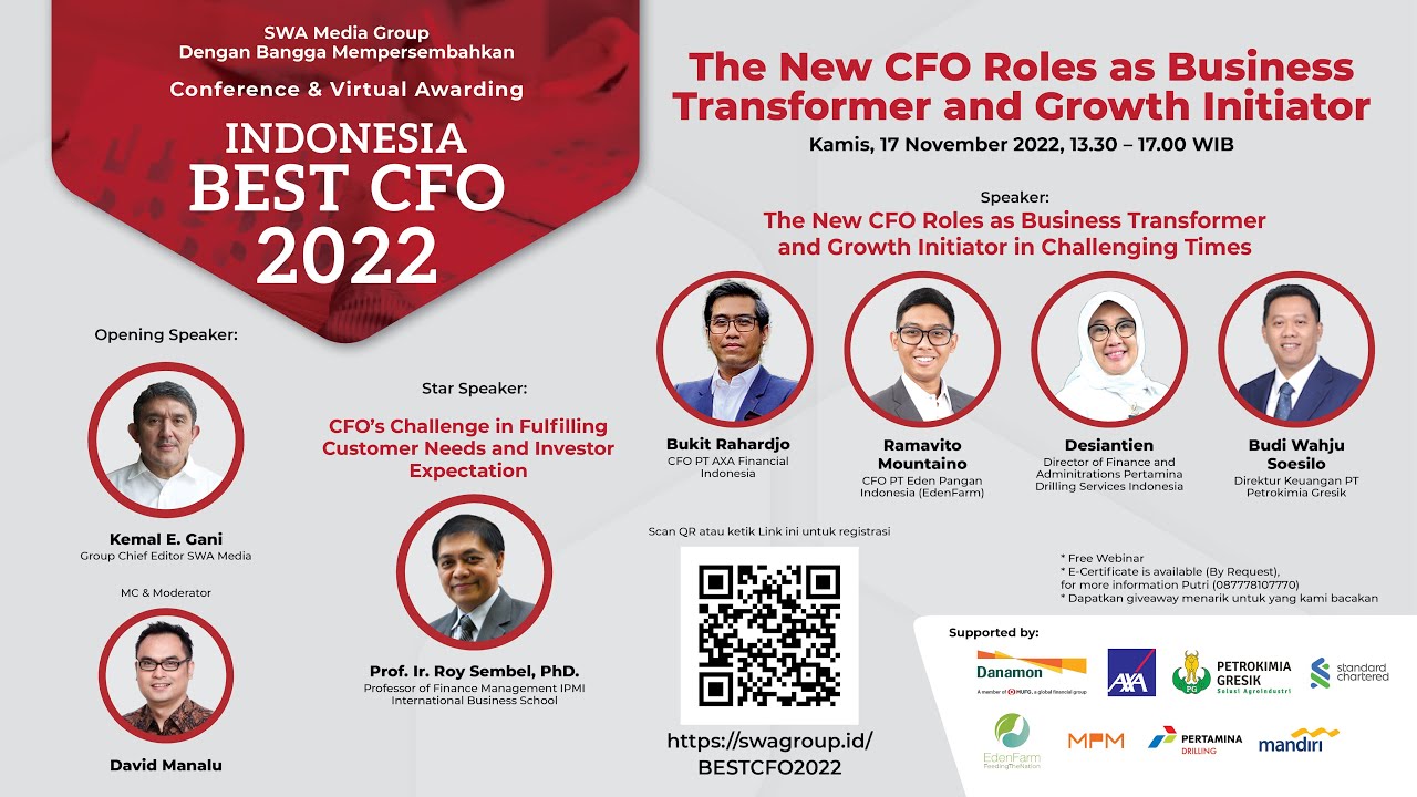 INDONESIA BEST CFO 2022 The New CFO Roles as Business Transformer and