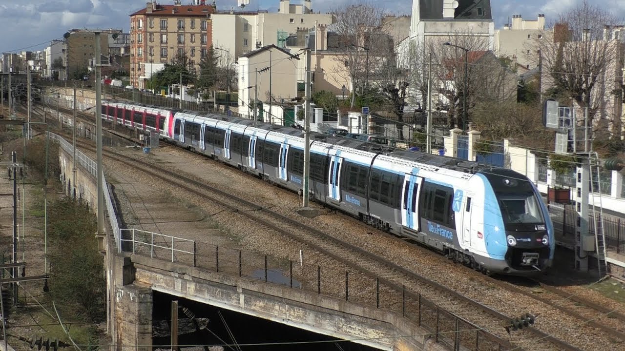 Les Francilien Sur La Branche de Mantes-la-Jolie Via Conflans