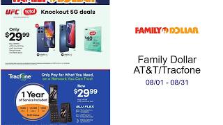 Family Dollar AT&T/Tracfone 08/01 - 08/31